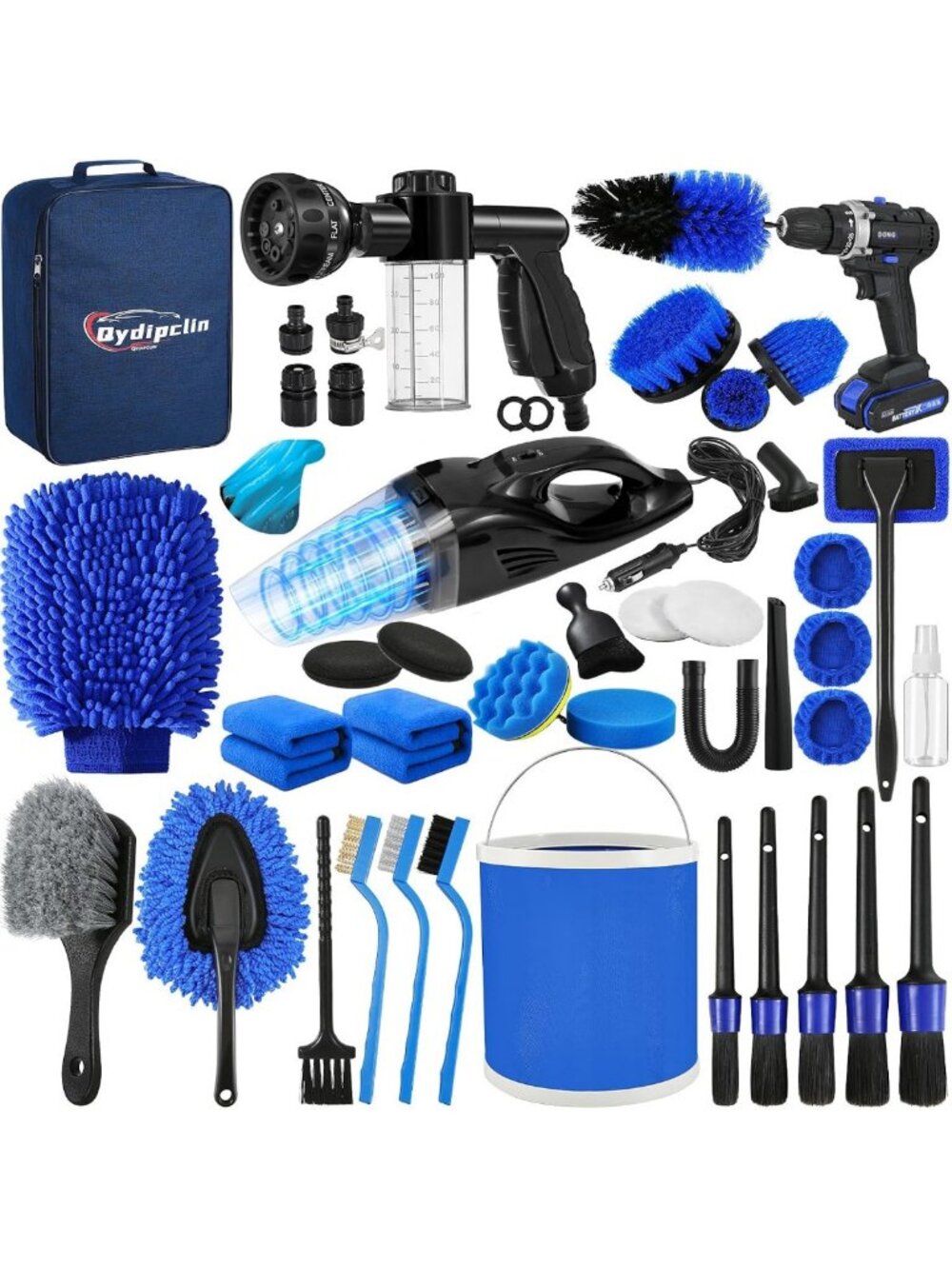 45-Piece Car Detailing Brush Set & Cleaning Kit for Ultimate Car Wash Care